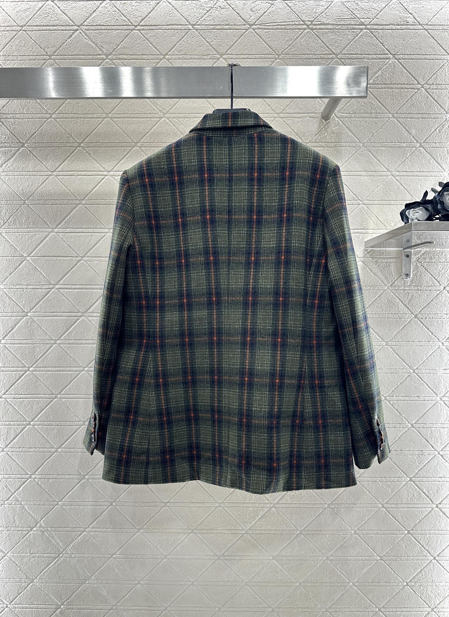 Mi 25 Plaid Blazer and Skirt Set