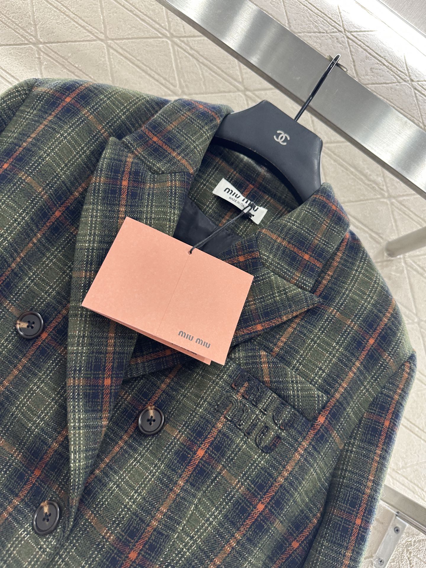 Mi 25 Plaid Blazer and Skirt Set