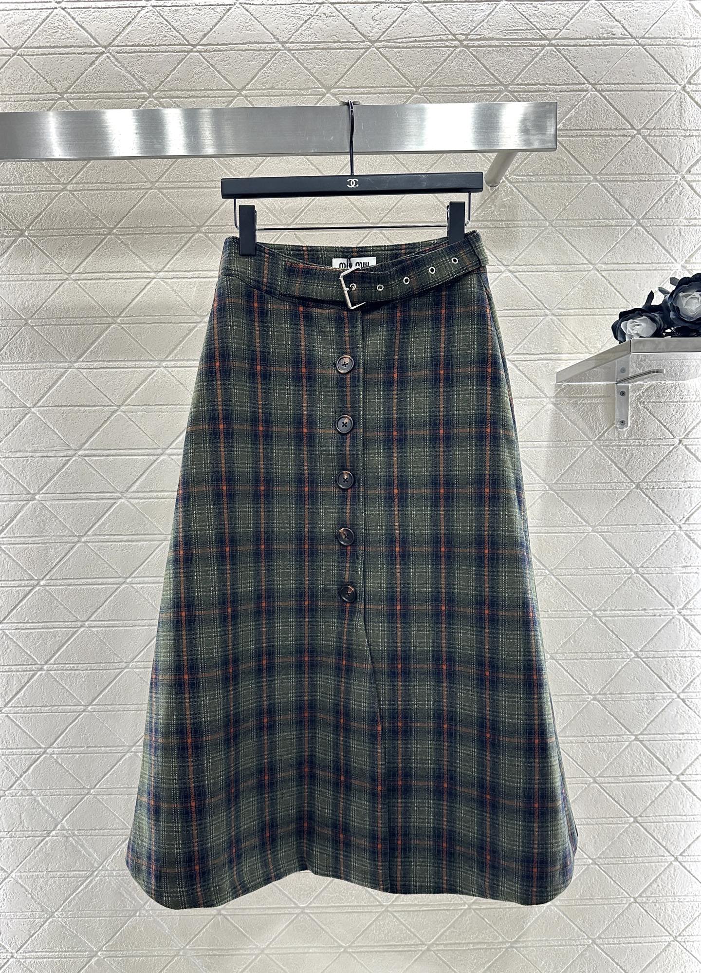 Mi 25 Plaid Blazer and Skirt Set