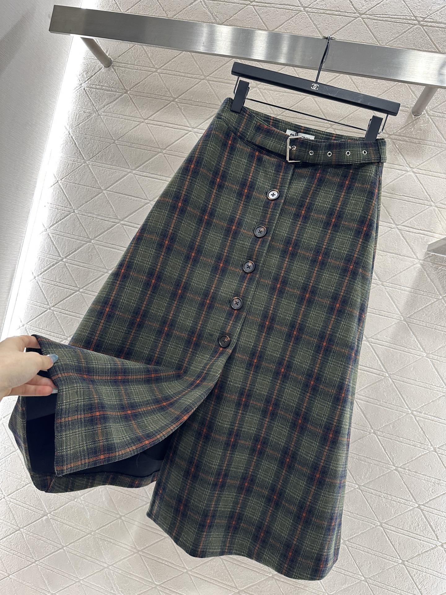 Mi 25 Plaid Blazer and Skirt Set