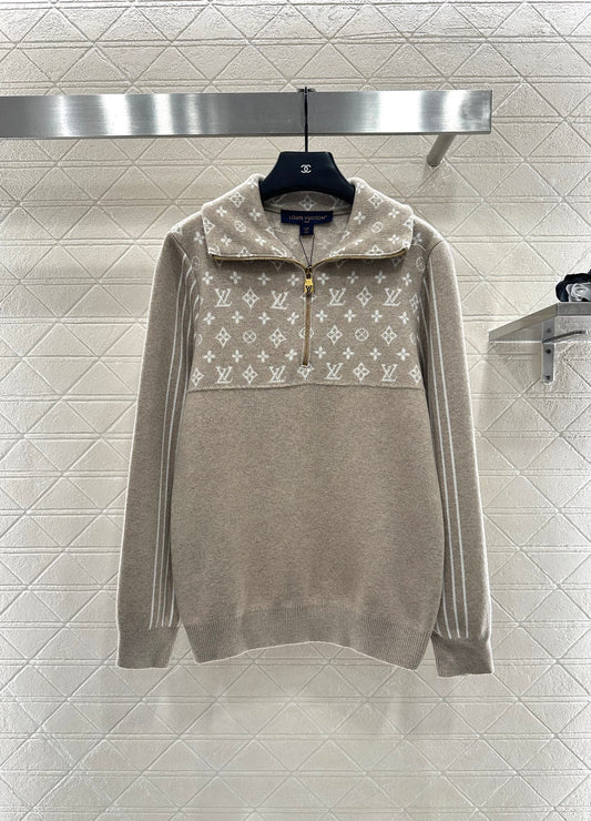 L 25 Jacquard-knit wool cardigan