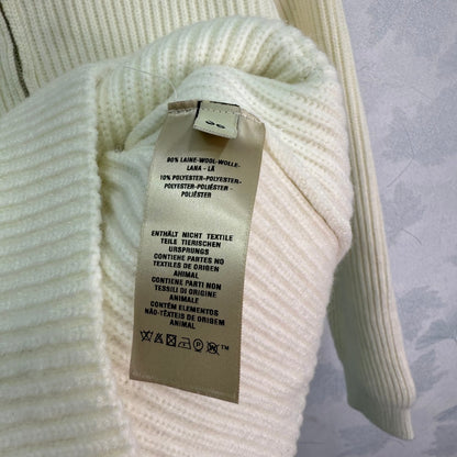 He 25 Mid-length cashmere knitted zip-up jacket(Version 2)