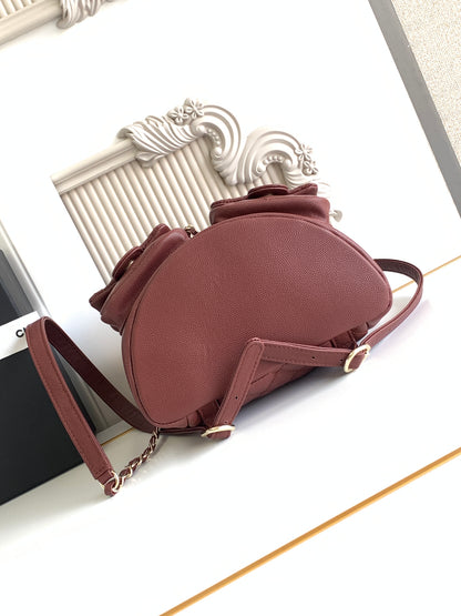 C 24A spring/summer super hot lychee leather duma double backpacks