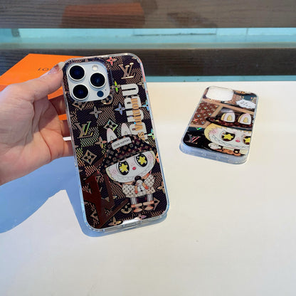 Labubu double-layer laser embossed mobile phone case