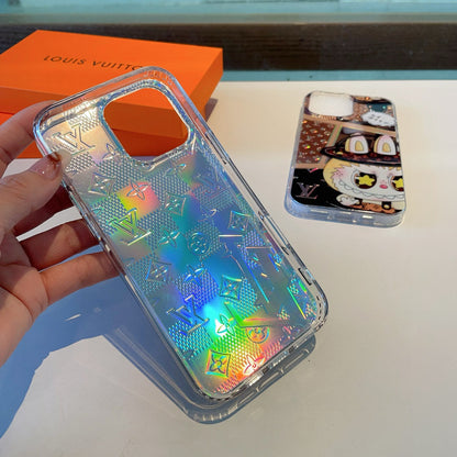 Labubu double-layer laser embossed mobile phone case