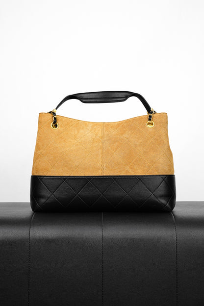 C 25A Suede Tote Shoulder Bag