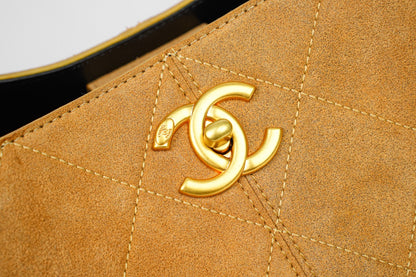 C 25A Suede Tote Shoulder Bag