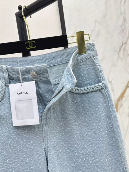c 25 Frühling/Sommer Neueste Custom Fabric Straight Leg Jeans 