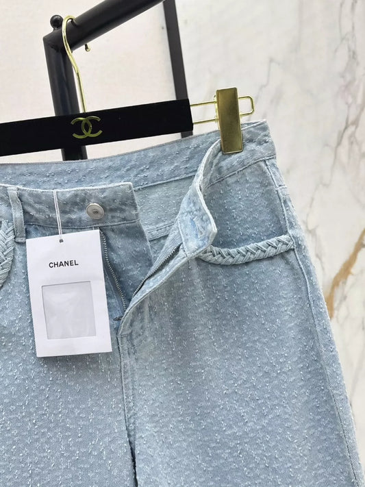 c 25 Frühling/Sommer Neueste Custom Fabric Straight Leg Jeans 