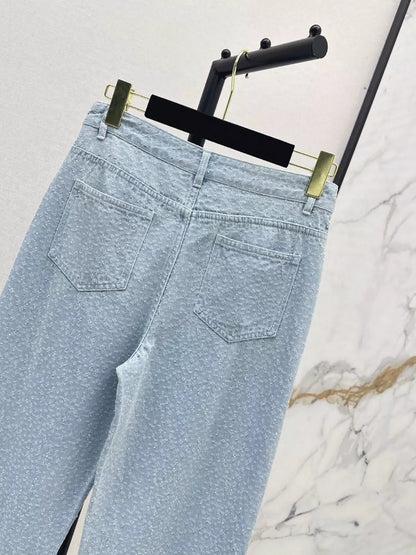 c 25 Frühling/Sommer Neueste Custom Fabric Straight Leg Jeans 