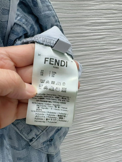 F 25 Neue beschriftete Jacquard Reißverschluss Revers Kurzarm 