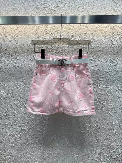 C 25 Nouvelle jupe mi-longue en jean avec doublure 