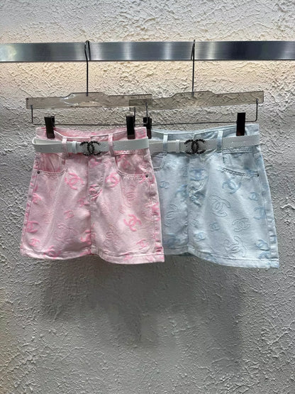 C 25 Nouvelle jupe mi-longue en jean avec doublure 