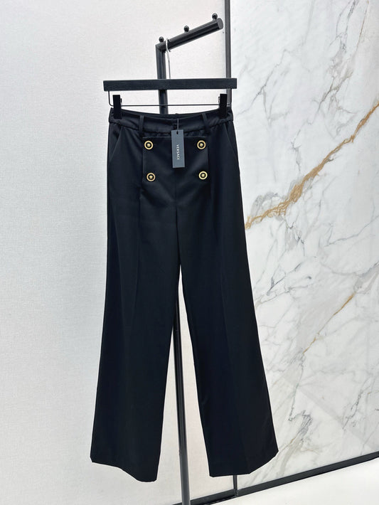 Ve 25 Frühling/Sommer neueste stil metall taste dekoration high-taille kleine anzug hosen 