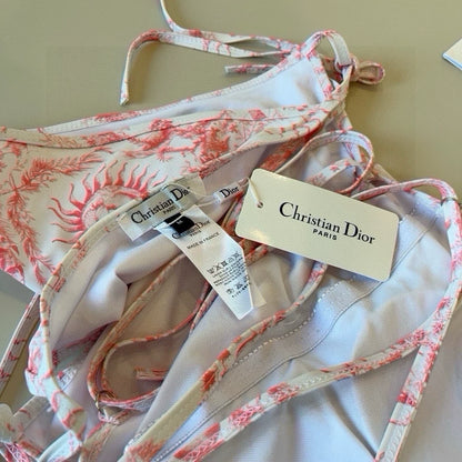 D 25 Sun Pattern One-piece Swimsuit