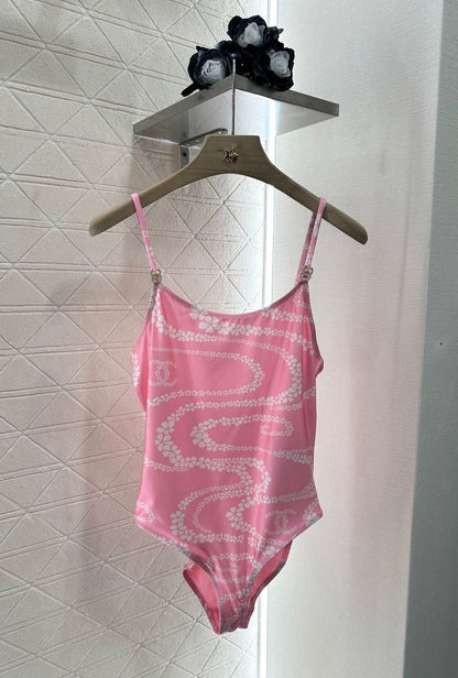 C 25 New Printed Halter Swimsuit