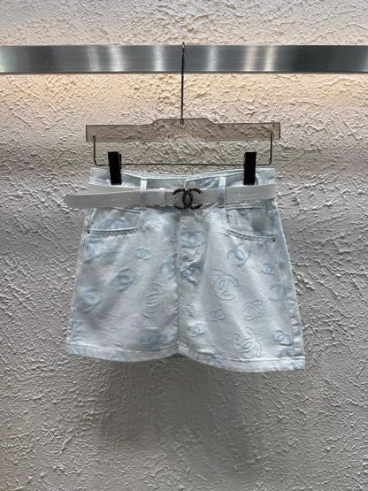 C 25 Nouvelle jupe mi-longue en jean avec doublure 