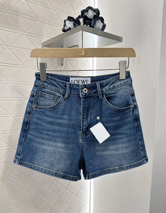 LO Frühjahr/Sommer 25 Neue hoch taillierte Jeansshorts 