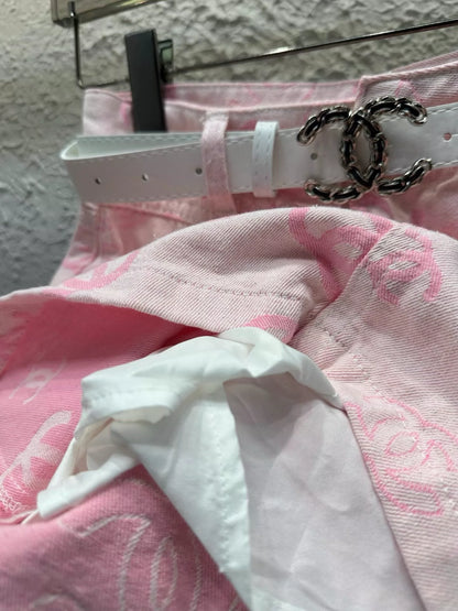 C 25 Nouvelle jupe mi-longue en jean avec doublure 