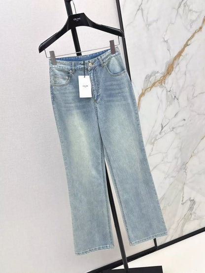 Ce 25 Frühling und Sommer neue Farbe Kollision gerade Jeans