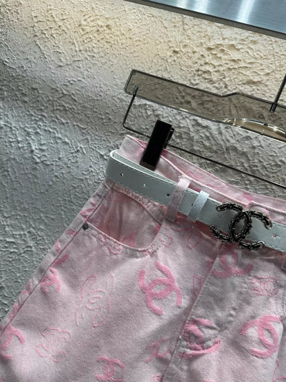 C 25 Nouvelle jupe mi-longue en jean avec doublure 
