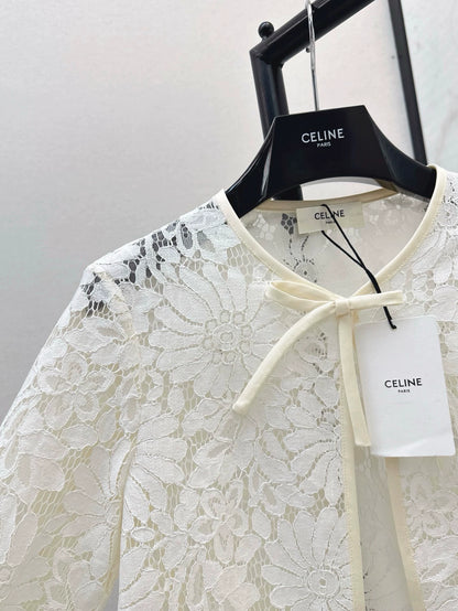 Ce 25 Spring Summer Latest Lace Embroidery Cardigan Small Jacket