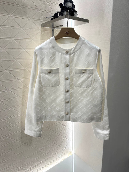 C 25 Silk cotton jacquard small jacket