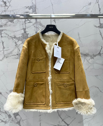 Di 25Fw shearling jacket