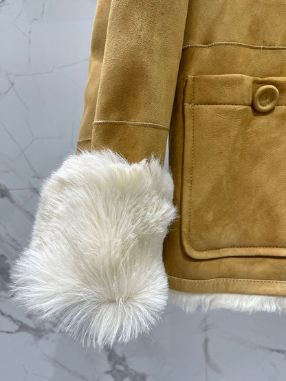 Di 25Fw shearling jacket