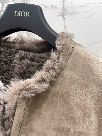 Di 25Fw shearling jacket
