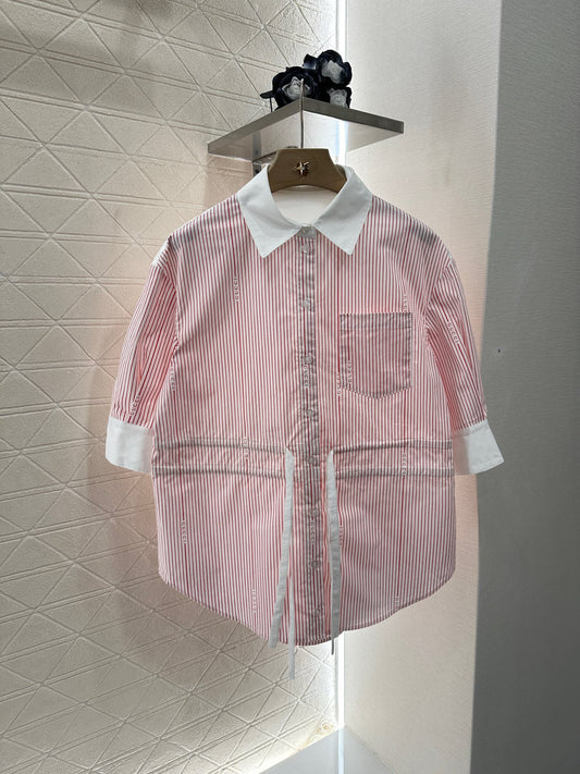 G 25  Striped Medium Sleeve Shirt