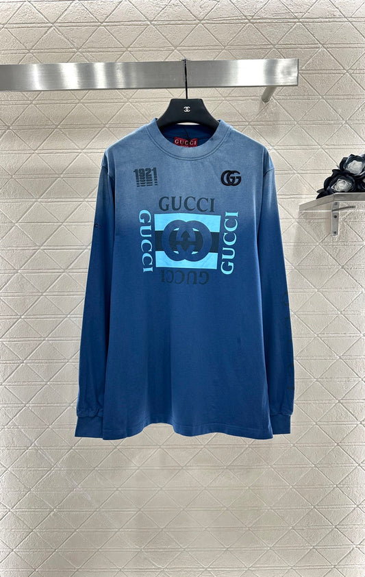 G 25 Heavy work Washed gradient long sleeves
