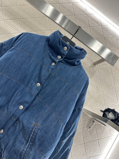 C 25fw Denim Down Jacket