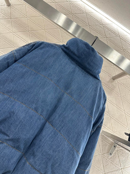 C 25fw Denim Down Jacket