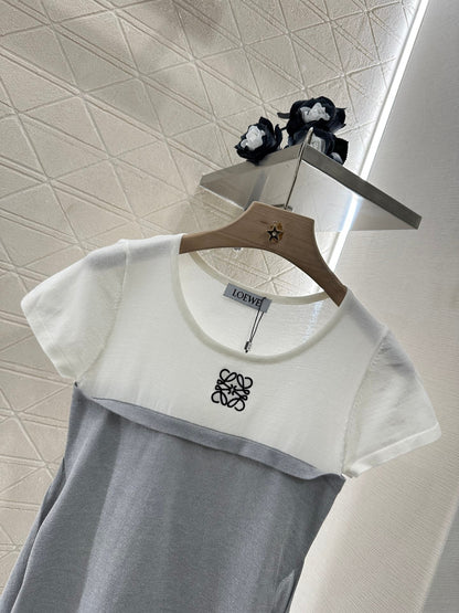 L*♥2025 new product Tie-strap knitted short sleeves