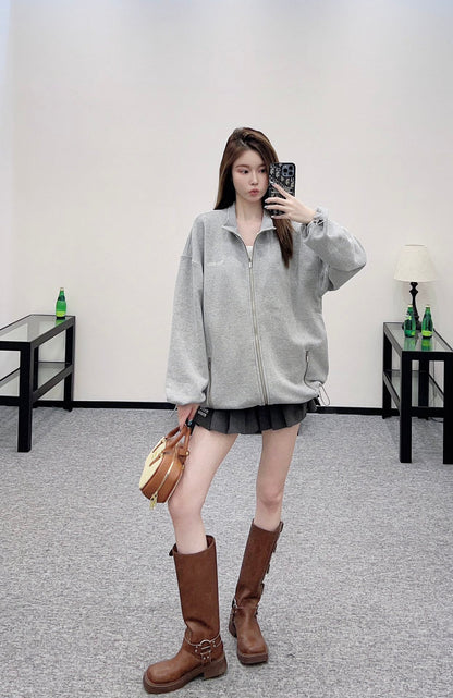 M 2025 new product Drawstring sweater jacket