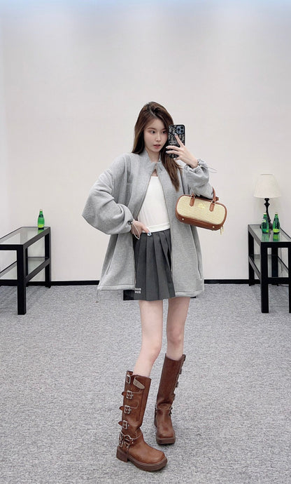 M 2025 new product Drawstring sweater jacket