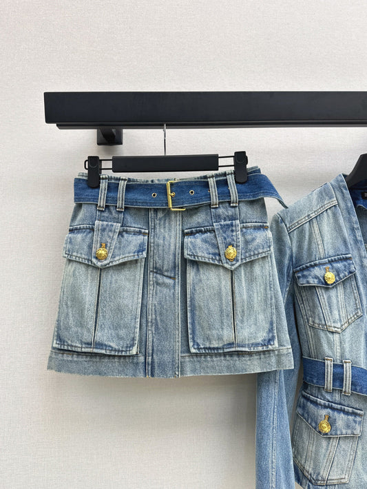 Jupe en jean Ba ​​25fw