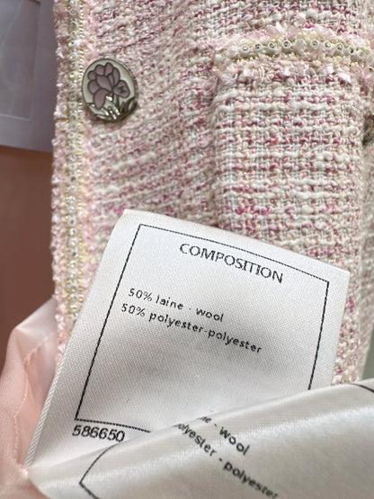 C 25 Pink ladylike woven jacket