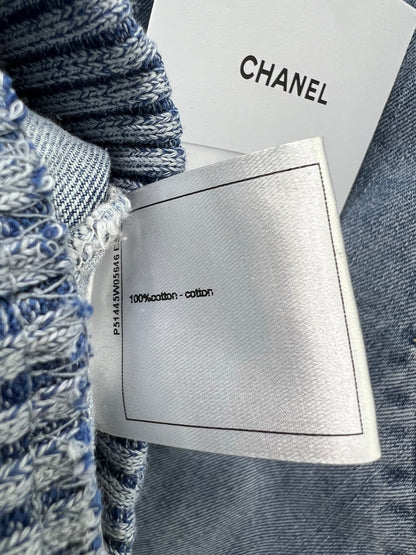 C 25 New Letter Heart Embroidered Denim Jacket