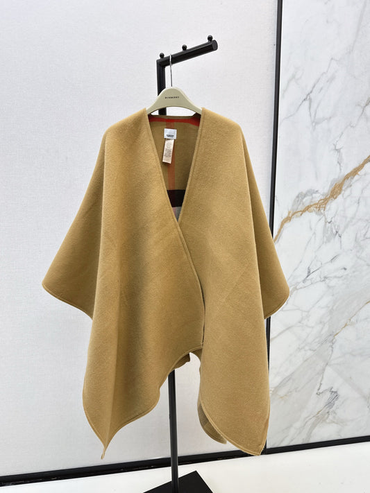 Bur 25 Classic Cashmere Cape Shawl Coat