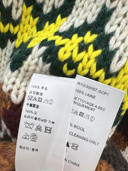 Ce 25 Vintage Graphic Crew Neck Wool Sweater