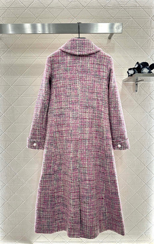 C 25 Check tweed coat
