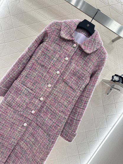 C 25 Check tweed coat