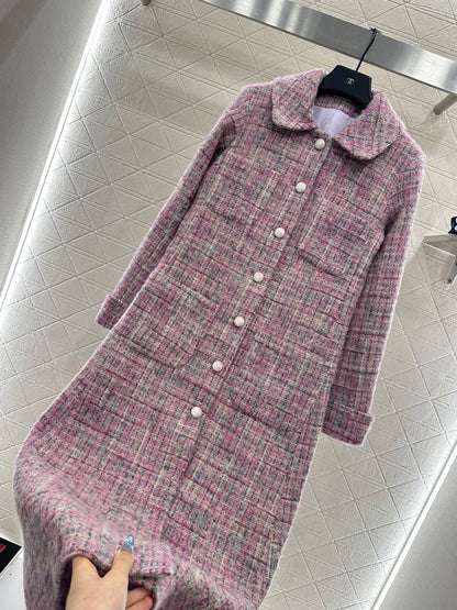 C 25 Check tweed coat