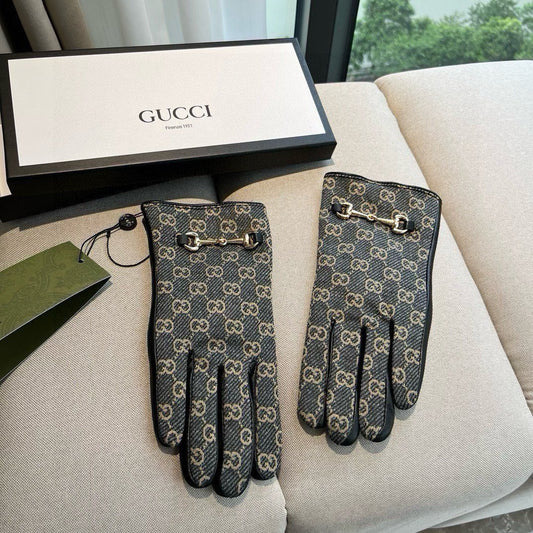 G 25 All-over logo sheepskin gloves