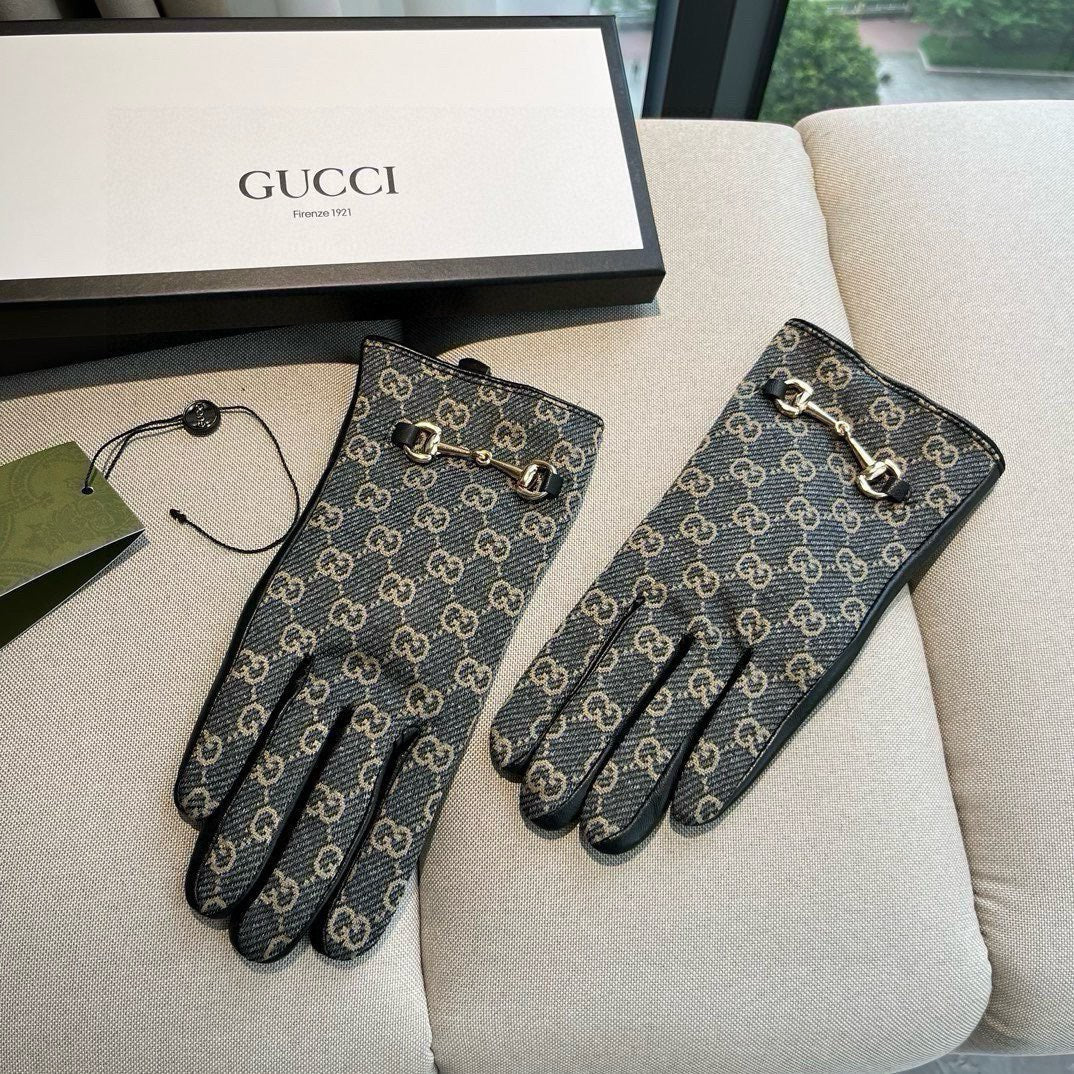 G 25 All-over logo sheepskin gloves