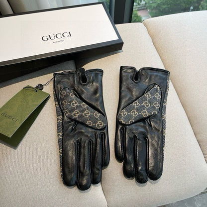 G 25 All-over logo sheepskin gloves