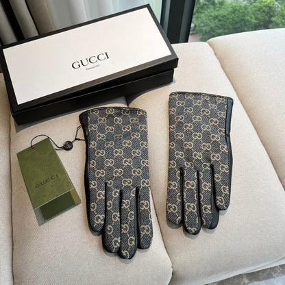 G 25 All-over logo sheepskin gloves