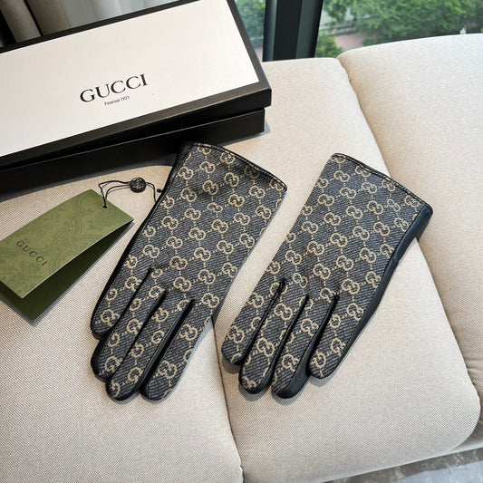 G 25 All-over logo sheepskin gloves